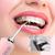 abordables Brosse à Dents Électronique-hydropulseur sans fil dentaire irrigateur oral hydropulseur portable pour les dents avec réservoir amovible de 220 ml rechargeable ipx7 étanche à l'eau nettoyant pour dents avec 3 modes 4 conseils pour les voyages en famille