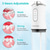 abordables Brosse à Dents Électronique-hydropulseur sans fil dentaire irrigateur oral hydropulseur portable pour les dents avec réservoir amovible de 220 ml rechargeable ipx7 étanche à l'eau nettoyant pour dents avec 3 modes 4 conseils pour les voyages en famille