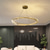 billiga Ljuskronor-led taklampor cirkel rund design 60/80 cm flush mount 1-ljus ring dimbar aluminiummålad finish lyxig modern stil matsals taklampor sovrum