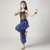 cheap Kids&#039; Dancewear-Belly Dance Kids&#039; Dancewear Top Side Draping Ruching Splicing Girls&#039; Performance Training Short Sleeve Natural Polyester Sequined