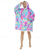 cheap Kigurumi Pajamas-Adults&#039; Character Oversized Hoodie Blanket Wearable Blanket With Pocket Milk Cow Leopard Onesie Pajamas Kigurumi Pajamas For Men and Women Carnival Masquerade Cartoon