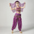 cheap Kids&#039; Dancewear-Belly Dance Kids&#039; Dancewear Top Side Draping Ruching Splicing Girls&#039; Performance Training Short Sleeve Natural Polyester Sequined