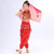 cheap Kids&#039; Dancewear-Belly Dance Kids&#039; Dancewear Top Side Draping Ruching Splicing Girls&#039; Performance Training Short Sleeve Natural Polyester Sequined