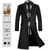 voordelige Trenchcoat voor heren-Voor heren Winterjas Wollen jas Overjas Buiten Werk Herfst winter Wol bovenkleding Kleding Basic Effen Overhemdkraag Enkele rij knopen