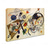 abordables Peintures Célèbres-Peinture à l&#039;huile faite à la main toile art mural décoration kandinsky style abstrait pour la décoration intérieure roulé sans cadre peinture non étirée
