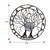 cheap Outdoor Wall Hangings-Metal Tree Of Life Ring Wrought Iron Ring Of Life Garden Crafts Wall Decoraiton Patio Yard Crafts Accessory