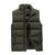 cheap Gilets-Men&#039;s Puffer Vest Gilet Hiking Winter Polyester Windproof Warm Solid Color Stand Collar Black Red Navy Blue Vest