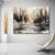 cheap Abstract Paintings-Handmade Oil Painting Canvas Wall Art Decor Abstract Knife Painting Landscape Black For Home Decor Rolled Frameless Unstretched Painting