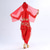 cheap Kids&#039; Dancewear-Belly Dance Kids&#039; Dancewear Top Side Draping Ruching Splicing Girls&#039; Performance Training Short Sleeve Natural Polyester Sequined