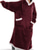 preiswerte Männer-Herren Schlafanzug Nachtwäsche Tragbare Decke Hoodie-Decke Einfarbig Modisch Einfach Plüsch Heim Polyester Warm Atmungsaktiv Kapuzenpullover Lange Robe Tasche Stickerei Kapuzenpullover Winter Schwarz