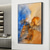 cheap Abstract Paintings-Handmade Oil Painting Canvas Wall Art Decor Abstract Colored Mountain Painting Original Landscape Painting for Home Decor With Stretched Frame/Without Inner Frame Painting