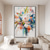cheap Floral/Botanical Paintings-Handmade Oil Painting Canvas Wall Art Decoration Modern Big Flowers for Home Decor Rolled Frameless Unstretched Painting