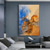 cheap Abstract Paintings-Handmade Oil Painting Canvas Wall Art Decor Abstract Colored Mountain Painting Original Landscape Painting for Home Decor With Stretched Frame/Without Inner Frame Painting
