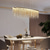 cheap Island Lights-100 cm Multi-shade Bulb Included Chandelier Gold Pendant Light Metal Island Oil-rubbed Bronze Chic &amp; Modern Luxury Firework 110-120V 220-240V