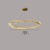 billiga Ljuskronor-led taklampor cirkel rund design 60/80 cm flush mount 1-ljus ring dimbar aluminiummålad finish lyxig modern stil matsals taklampor sovrum