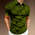 billiga klassisk polo-Herr POLO Shirt Golftröja Geometri Nedvikt Grön Svart Blå Vin Marinblå 3D-tryck Utomhus Gata Kort ärm Button-Down Mönster Kläder Mode Ledigt Andningsfunktion
