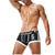 abordables Boxers homme-Homme 1 paquet Sous-Vêtements Culotte basique Sous-vêtements boxeurs Slips Coton Antibactérien Étanches Lettre Taille basse Noir Blanche
