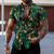 billiga Tropiska skjortor-Herr Skjorta Grafisk skjorta Aloha skjorta Grafisk Löv Nedvikt Röd grön Svart Svart / Purpur Vin Rubinrött 3D-tryck Gata Dagligen Kortärmad 3D Button-Down Kläder Mode Designer Ledigt Andningsfunktion