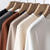Χαμηλού Κόστους Ανδρικά μπλουζάκια casual-Ανδρικά Μπλουζάκι Πουκάμισο Μονόχρωμο Λαιμόκοψη Χρώμα σοκολάτας Mi Xing Μαύρο Καμηλό Καφέ Καθημερινά Ρούχα Ρούχα Καθημερινά