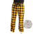baratos Pijamas-Homens Loungewear Calças de pijama de flanela Calças xadrez Calças de Dormir Grade / xadrez Quente Macia Casa De Cama Spa Flanela Quente Bolsos Cintura elástica Inverno Amarelo Vermelho
