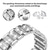 preiswerte Samsung-Uhrenarmbänder-Uhrenarmband für Samsung Galaxy Watch 5 40/44mm Watch 4 Classic 42/46mm Watch 4 40/44mm „Aktiv 40 mm" ansehen Edelstahl Strass Ersatz Gurt mit Fall Bling-Diamant Schmuck Armband Armband
