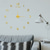 abordables Sculptures-Horloge murale lumineuse créative 3D, horloge silencieuse en acrylique phosphorescente pour décoration de salon
