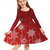 cheap Dresses-Kids Girls&#039; Christmas Dress Dress Snowflake Dress Tree Snowflake Long Sleeve Christmas Gifts Casual Crewneck Adorable Daily Polyester Above Knee Casual Dress Swing Dress A Line Dress Fall Winter 3-10