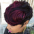 ieftine Peruci Calitative-perucă pixie roșie ombre perucă sintetică naturală scurtă stratificată cu breton peruci scurte ombre burgundy pixie tuns peruci pentru femei peruci scurte pentru femei de culoare peruci pentru femei
