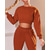 cheap Tracksuits-Women&#039;s Tracksuit Sweatsuit 2 Piece Athletic Winter Long Sleeve High Waist Breathable Soft Fitness Running Jogging Sportswear Activewear Solid Colored Black Orange Red