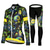 abordables Conjuntos de Ropa de Mujer-Mujer Manga Larga Maillot de Ciclismo con Mallas Invierno Malla Licra Poliéster Verde Negro Morado Flores Botánica Gracioso Bicicleta Camiseta / Maillot Medias / Mallas Largas Resistente a los rayos