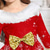 cheap Dresses-Kids Girls&#039; Christmas Dress Dress Snowflake Dress Elk Snowflake Long Sleeve Christmas Gifts Casual Fur Trim Crewneck Adorable Daily Polyester Above Knee Casual Dress Swing Dress A Line Dress Fall