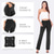 cheap Plain Leggings-Women&#039;s Yoga Pants Side Pockets Wide Leg High Waist Yoga Fitness Gym Workout Bottoms Dark Grey Navy Black Spandex Sports Activewear High Elasticity