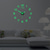 abordables Sculptures-Horloge murale lumineuse créative 3D, horloge silencieuse en acrylique phosphorescente pour décoration de salon