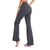 cheap Plain Leggings-Women&#039;s Yoga Pants Side Pockets Wide Leg High Waist Yoga Fitness Gym Workout Bottoms Dark Grey Navy Black Spandex Sports Activewear High Elasticity