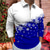 billiga julpolo för män-Herr POLO Shirt Golftröja Grafiska tryck Snöflinga Nedvikt Gul Vin Blå Dammig blå Grön 3D-tryck Jul Gata Långärmad Dragkedja Mönster Kläder Mode Designer Ledigt Mjukt