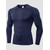 billige Casual T-skjorter for menn-Herre Ensfarget Kompresjonsskjorte Treningstrøyer Sommer Vår Høst Vinter Langermet Atletisk Spandex Hurtigtørkende Myk Nettingtights Fukttransport Pustende Treningsøkt Løp Jogge Trening Bl