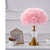 cheap Table&amp;Floor Lamp-Pink Feather Table Lamp, Modern Bedside Light Iron Feather Lamp Bedroom Desk Night Light Lampshade Decorations