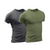 levne Pánská trička pro volný čas-pánský 2dílný set tričko s výstřihem tričko jednobarevné bílé&amp;modré bílá zelená černá+armádní zelená tmavě modrá+černá tmavě šedá+armádně zelený potisk ležérní dovolená oblečení s krátkým rukávem oblečení sportovní móda