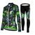 abordables Conjuntos de Ropa de Mujer-Mujer Manga Larga Maillot de Ciclismo con Mallas Invierno Malla Licra Poliéster Verde Negro Morado Flores Botánica Gracioso Bicicleta Camiseta / Maillot Medias / Mallas Largas Resistente a los rayos
