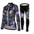 abordables Conjuntos de Ropa de Mujer-Mujer Manga Larga Maillot de Ciclismo con Mallas Invierno Malla Licra Poliéster Verde Negro Morado Flores Botánica Gracioso Bicicleta Camiseta / Maillot Medias / Mallas Largas Resistente a los rayos
