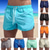 billiga simshorts för män-Herr Boardshorts Badshorts Elastisk midja Ensfärgat Snabb tork Kort Dagligen Gym Badning Elegant och modernt Ledig / Sportig Svart Vit Microelastisk