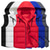 preiswerte Herren Steppweste-Herren Puffer Weste warm Atmungsaktiv Leichtgewichtig Winter Herbst Feste Farbe Schwarz Weiß Rote Blau Pufferjacke