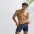 cheap Men&#039;s Boxer Swim Trunks-Men&#039;s Swim Trunks Board Shorts Swim Brief Pocket Drawstring Elastic Waist Color Block Comfort Breathable Short Casual Daily Holiday Fashion Streetwear Black Deep Blue Micro-elastic