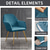 abordables Potah na křeslo a potah na křeslo-housse de chaise à oreilles velours gris canapé chaise housse pour bar café patio jardin lavable amovible fête maison hôtel