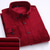 voordelige Nette overhemden-Voor heren Overhemd Zwart Rood Licht Bruin Lange mouw Strijkijzer Lente &amp; Herfst Bruiloft Uitgaan Kleding