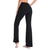 cheap Plain Leggings-Women&#039;s Yoga Pants Side Pockets Wide Leg High Waist Yoga Fitness Gym Workout Bottoms Dark Grey Navy Black Spandex Sports Activewear High Elasticity