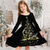 cheap Dresses-Kids Girls&#039; Christmas Dress Dress Snowflake Dress Animal Elk Snowflake Long Sleeve Casual Crewneck Adorable Daily Polyester Above Knee Casual Dress Swing Dress A Line Dress Fall Winter 3-10 Years