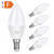 halpa LED-kynttilälamput-10kpl 6w kynttilän kynttilänjalka led-lamppu 600lm e14 c37 20 led helmiä smd 2835 60w halogeeni vastaava lämmin kylmä valkoinen 110-240v