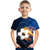 billiga Pojkens 3D Sporter &amp; Spel-Pojkar 3D Färgblock Fotboll T-shirt Kortärmad 3D-tryck Sommar Aktiv söt stil Streetwear Polyester Konstsilke Barn 3-12 år Skola Utomhus Dagligen