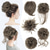 cheap Chignons-5 Pieces Messy Hair Bun Hairpiece Tousled Updo for Women Hair Extension Ponytail Scrunchies with Elastic Rubber Band Long Updo Messy Hairpiece Hair Accessories Set for Women